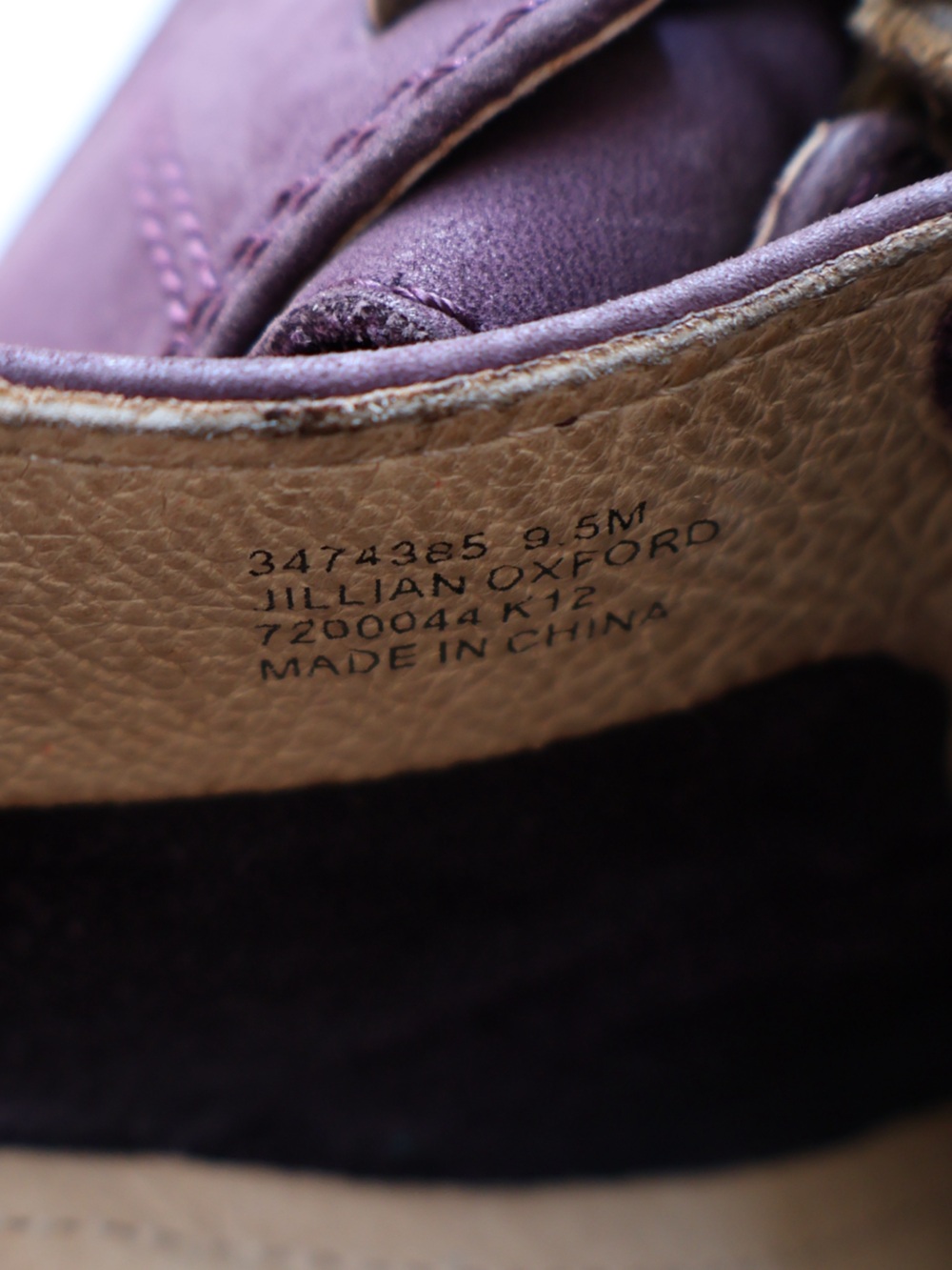 Frye Jillian Purple Suede Leather Oxfords Lace Up Shoes Indie Artsy Quirky 9.5 - Picture 10 of 10